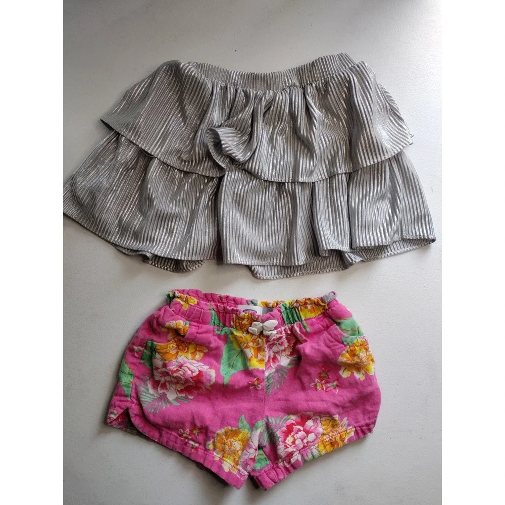 Girls Skirts and Shorts Bundle Levi's Old Navy Disney Garanimals Size 5T 9pc Lot